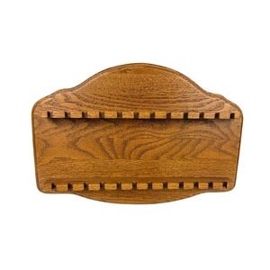 Northshore Wood Products 24 Spoon Display Rack Oak Finish Made in USA - BK